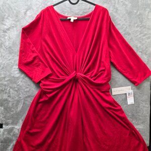Kingston Grey Red‎ Dress 2X NWT